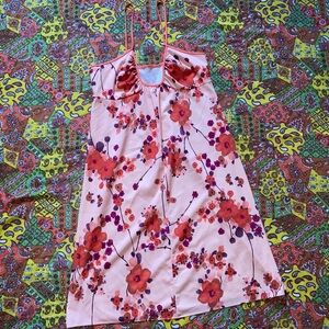 Vintage MCM Peach Floral Slip Dress